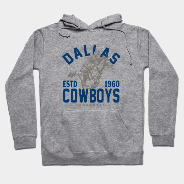 Vintage Dallas Cowboys 2 by Buck Tee Hoodie by Buck Tee